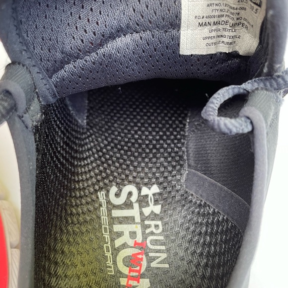 Under Armour Red & Gray Charged Run Strong Athletic Running Shoes Womens US 9.5 - Picture 8 of 9